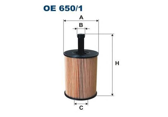 Filter ulja OE650/1